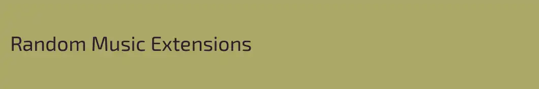 Random Music Extensions